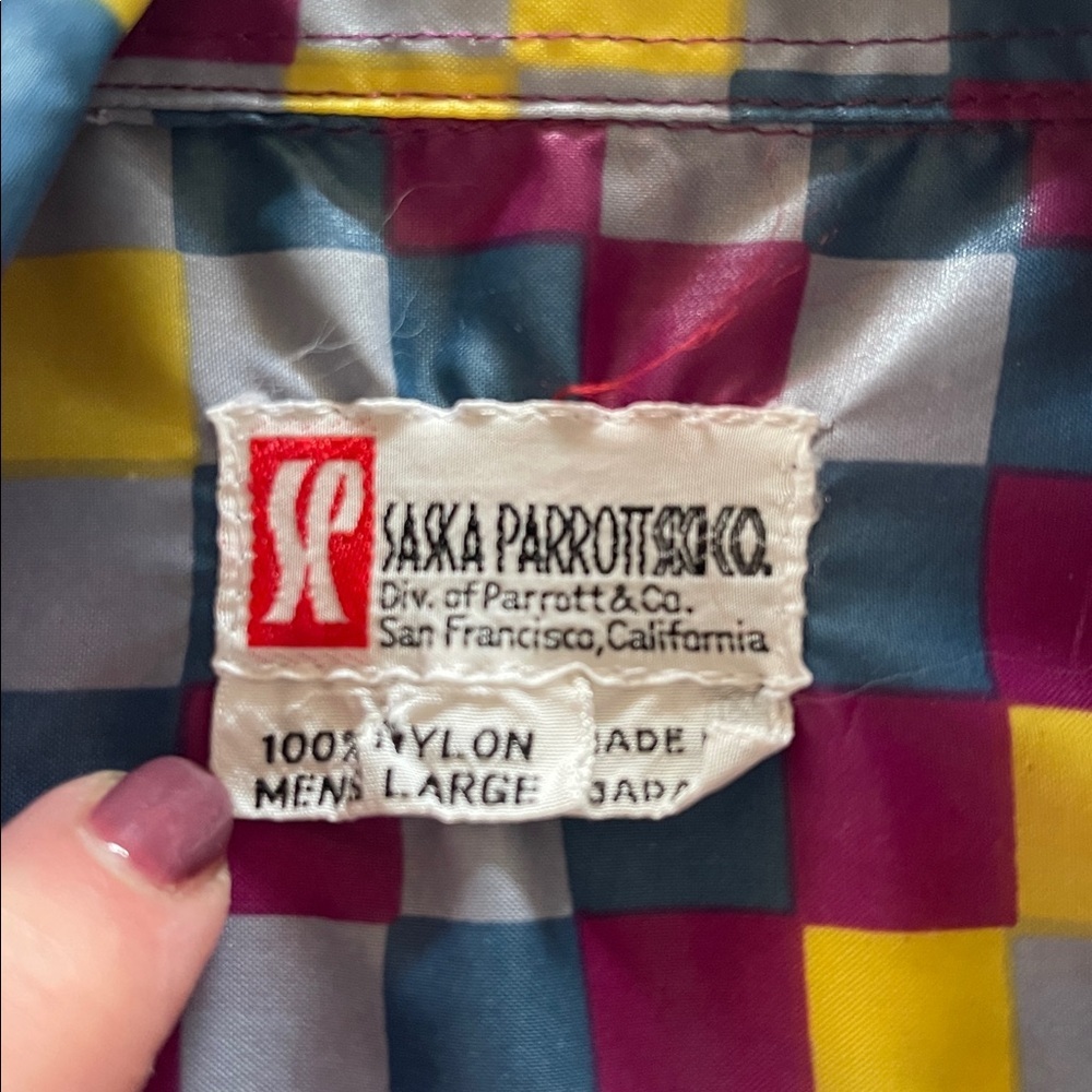 Saska Parrott Ski Co. 70s Men’s Shirt- L - Picture 3 of 9